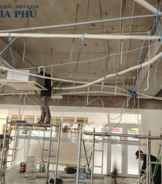 Thi công máy lạnh giấu trần nối ống gió Bình Dương cho nhà xưởng
