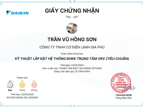 LẮP ĐẶT ĐIỀU HÒA KHÔNG KHÍ DAIKIN VRV S ÂM TRẦN NỐI ỐNG GIÓ QUẬN 7