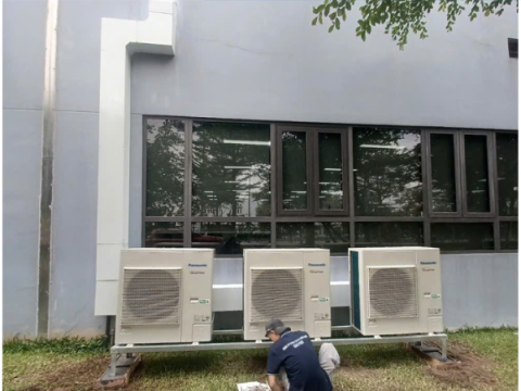 thi công hệ thống điều hòa trung tâm VRF Panasonic