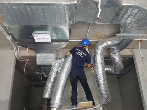Thi công hệ thống điều hòa trung tâm VRV Daikin tại Bến Cát – Bình Dương