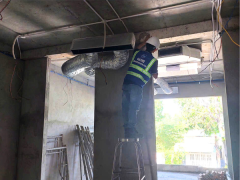 Thi công hệ thống điều hòa trung tâm VRV Daikin tại Bến Cát – Bình Dương