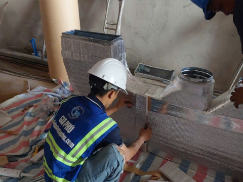 Thi công hệ thống điều hòa trung tâm VRV Daikin tại Bến Cát – Bình Dương