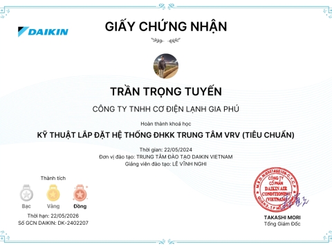 LẮP ĐẶT THI CÔNG ĐIỀU HÒA KHÔNG KHÍ DAIKIN VRV S ÂM TRẦN ỐNG GIÓ CHUNG CƯ CAO TẦNG QUẬN 7