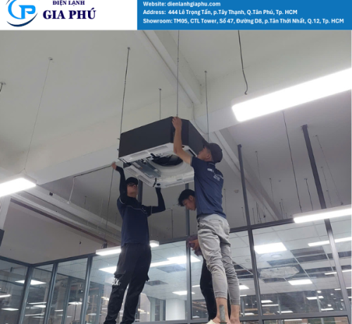 thi công hệ thống điều hòa trung tâm VRF Panasonic