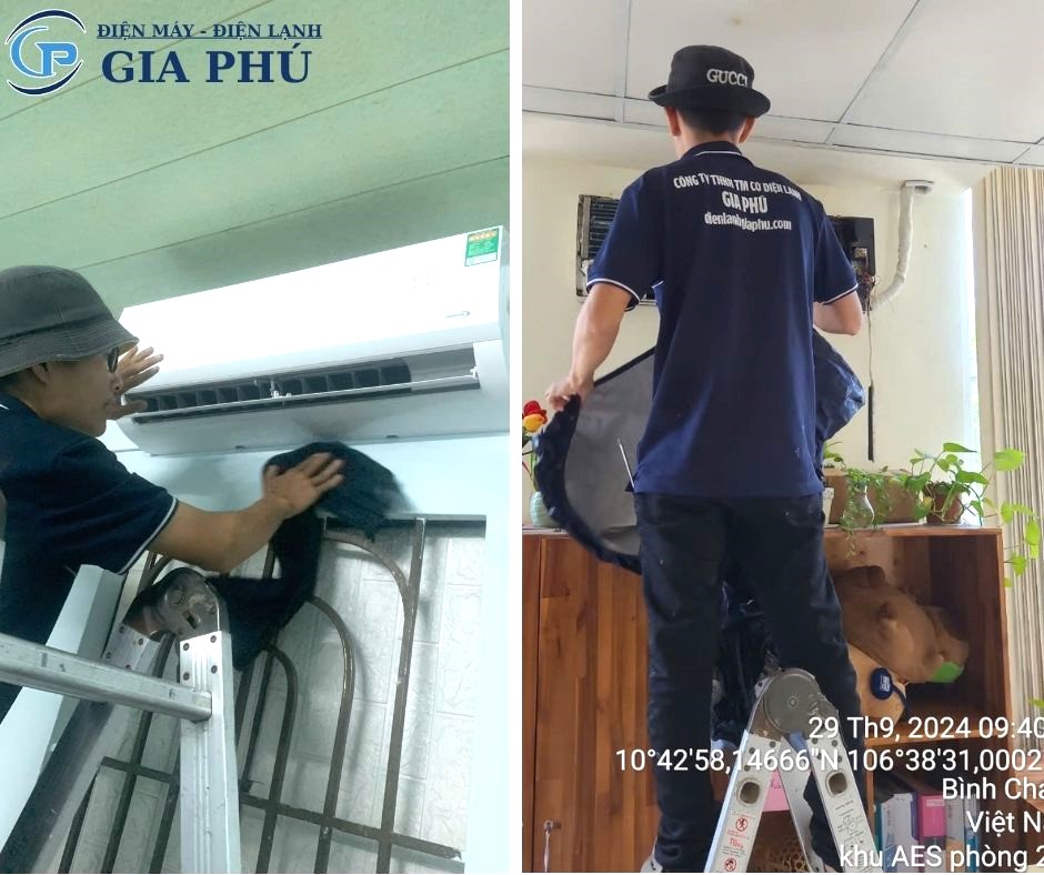 vệ sinh máy lạnh treo tường