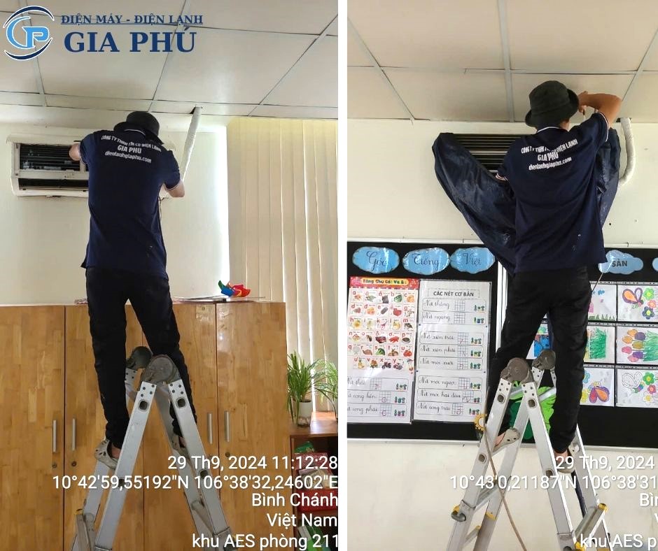 vệ sinh máy lạnh treo tường