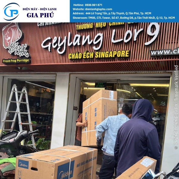 lắp đặt máy lạnh tủ đứng tại tphcm