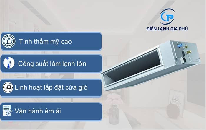 Điều hoà âm trần nối ống gió