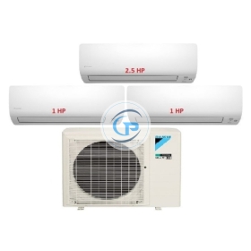 Máy Lạnh Multi Daikin Inverter 1 Dàn Nóng 4 HP + 3 Dàn Lạnh Treo Tường 1 HP - 2.5 HP