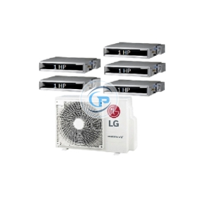 Máy Lạnh Multi LG 1 Dàn Nóng 5 Hp + 5 Dàn Lạnh Âm Trần Nối Ống Gió 1 Hp 