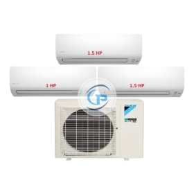 Máy Lạnh Multi Daikin Inverter 1 Dàn Nóng 3.5 HP + 3 Dàn Lạnh Treo Tường 1 HP - 1.5 HP