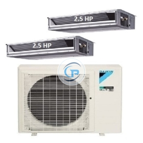 .Máy Lạnh Multi Daikin Inverter 1 Dàn Nóng 4 HP + 2 Dàn Lạnh Giấu Trần Nối Ống Gió 2.5 HP