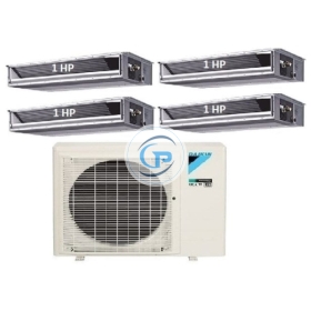 Máy Lạnh Multi Daikin Inverter 1 Dàn Nóng 3.5 HP + 4 Dàn Lạnh Giấu Trần Nối Ống Gió 1 HP