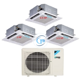 Máy Lạnh Multi Daikin Inverter 1 Dàn Nóng 4 HP + 3 Dàn Lạnh Âm Trần 1 HP - 1.5 HP - 2.5 HP