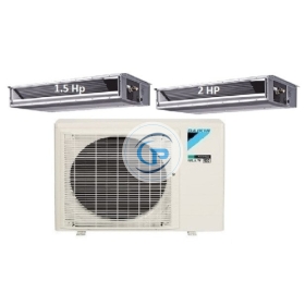 Máy Lạnh Multi Daikin Inverter 1 Dàn Nóng 3 HP + 2 Dàn Lạnh Giấu Trần Nối Ống Gió 1.5 HP – 2 HP