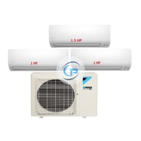 Máy Lạnh Multi Daikin Inverter 1 Dàn Nóng 3 HP + 3 Dàn Lạnh Treo Tường 1 HP - 1.5 HP