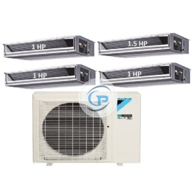 Máy Lạnh Multi Daikin Inverter 1 Dàn Nóng 4 HP + 4 Dàn Lạnh Giấu Trần Nối Ống Gió 1 HP – 1.5 HP