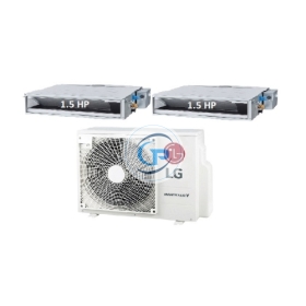 .Máy Lạnh Multi LG 1 Dàn Nóng 2 Hp + 2 Dàn Lạnh Âm Trần Nối Ống Gió 1.5 Hp
