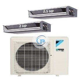 Máy Lạnh Multi Daikin Inverter 1 Dàn Nóng 4 HP + 2 Dàn Lạnh Giấu Trần Nối Ống Gió 2 HP-2.5 HP