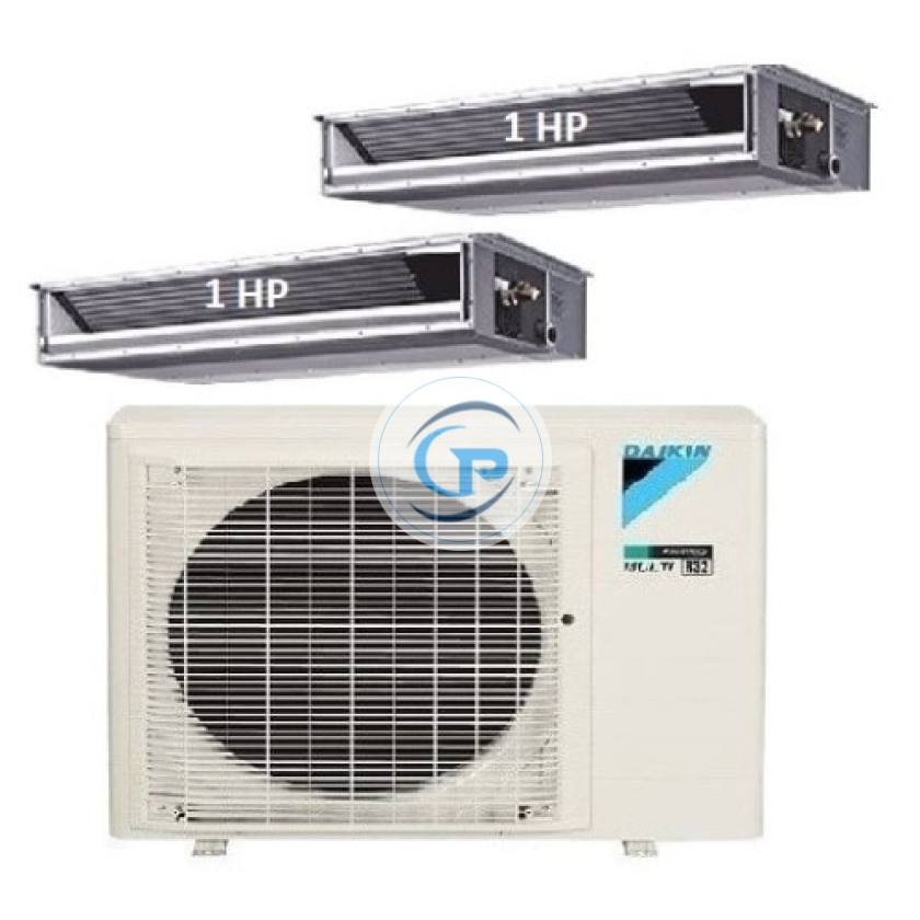 Máy Lạnh Multi Daikin Inverter 1 Dàn Nóng 2 HP + 2 Dàn Lạnh Giấu Trần Nối Ống Gió 1 HP