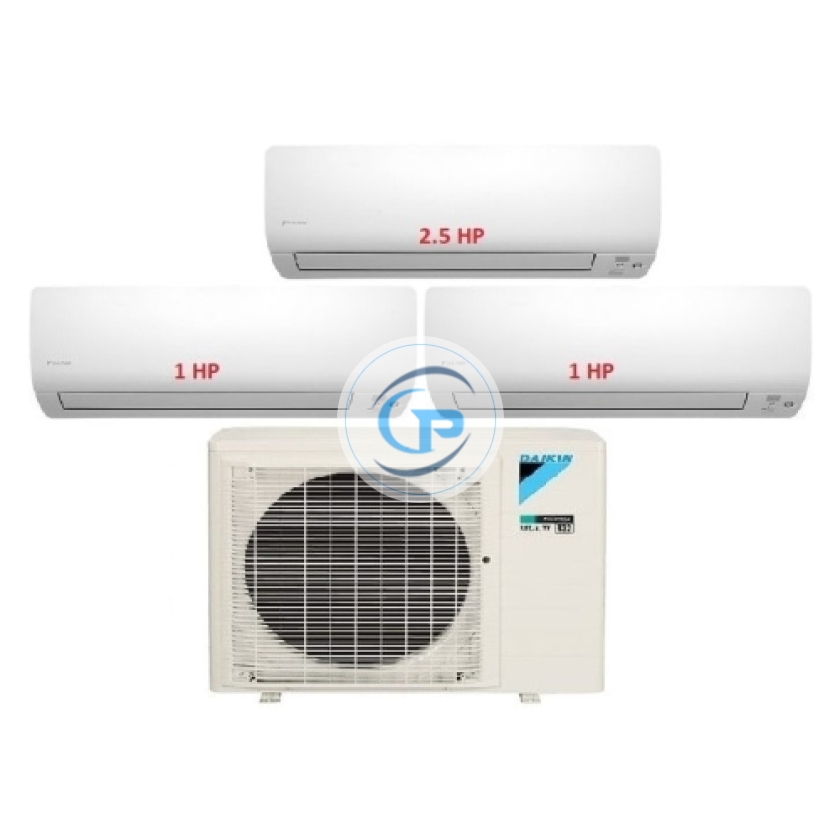 Máy Lạnh Multi Daikin Inverter 1 Dàn Nóng 4 HP + 3 Dàn Lạnh Treo Tường 1 HP - 2.5 HP
