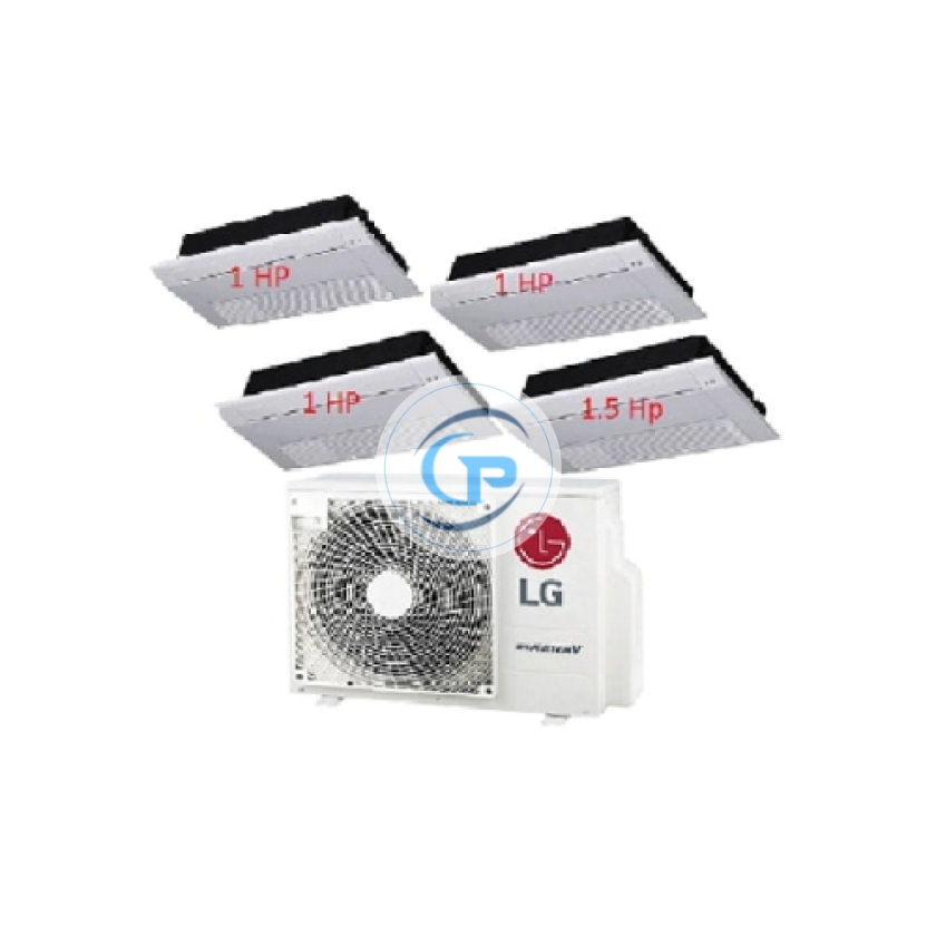 Máy Lạnh Multi LG 1 Dàn Nóng 4 Hp + 4 Dàn Lạnh Âm Trần 1 Hướng Thổi 1 Hp - 1.5Hp