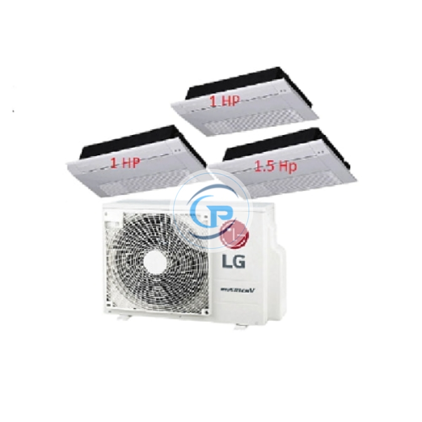 Máy Lạnh Multi LG 1 Dàn Nóng 2.5 Hp + 3 Dàn Lạnh Âm Trần 1 Hướng Thổi 1 Hp - 1.5 Hp