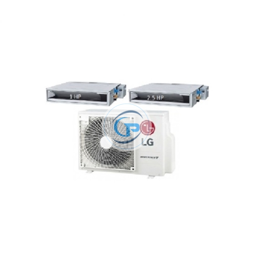 Máy Lạnh Multi LG 1 Dàn Nóng 2.5 Hp + 1 Dàn Lạnh Âm Trần Nối Ống Gió 1 Hp - 2.5 Hp