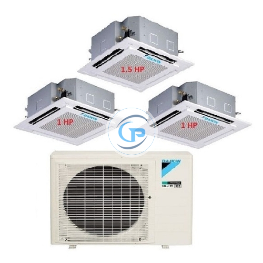 Máy Lạnh Multi Daikin Inverter 1 Dàn Nóng 3.5 HP + 3 Dàn Lạnh Âm Trần 1 HP – 1.5 HP 