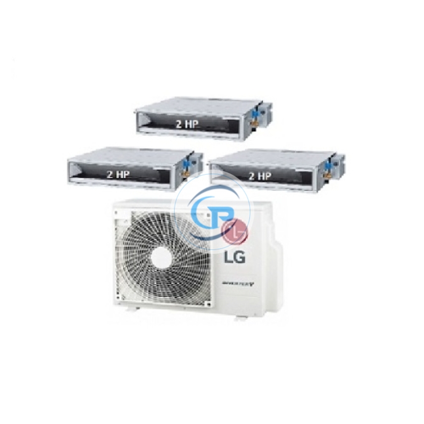 Máy Lạnh Multi LG 1 Dàn Nóng 5 Hp + 3 Dàn Lạnh Âm Trần Nối Ống Gió 2 Hp