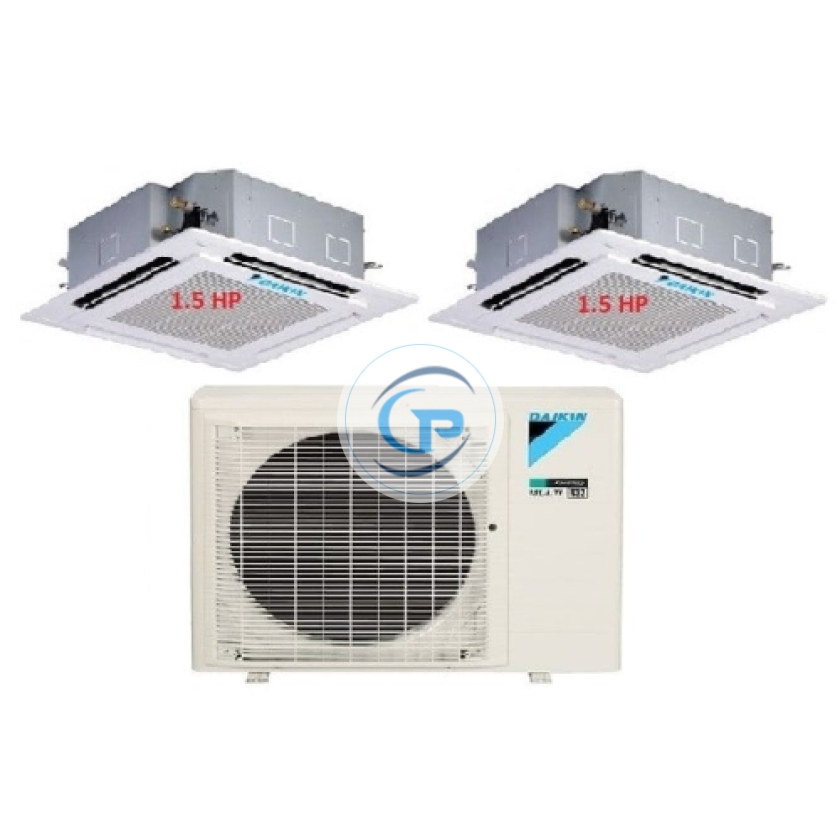 Máy Lạnh Multi Daikin Inverter 1 Dàn Nóng 3 HP + 2 Dàn Lạnh Âm Trần 1.5 HP