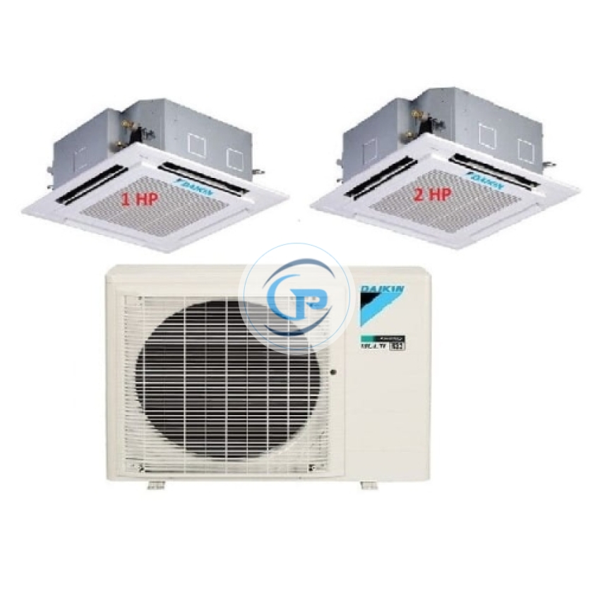 Máy Lạnh Multi Daikin Inverter 1 Dàn Nóng 2 HP + 2 Dàn Lạnh Âm Trần 1 HP – 2 HP