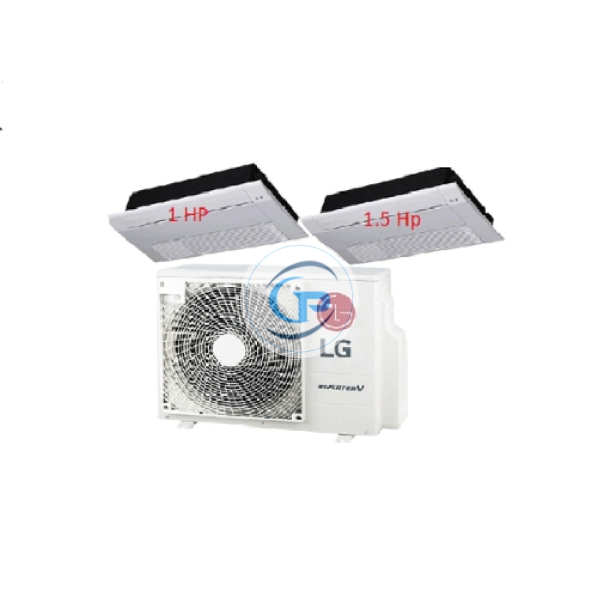 .Máy Lạnh Multi LG 1 Dàn Nóng 2 Hp + 2 Dàn Lạnh Âm Trần 1 Hướng Thổi 1 Hp - 1.5 Hp