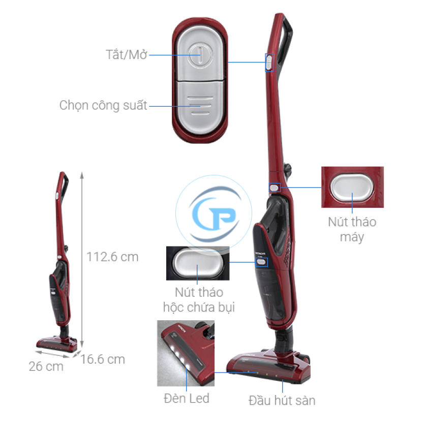Máy hút bụi không dây Hitachi PV-X85M MRE