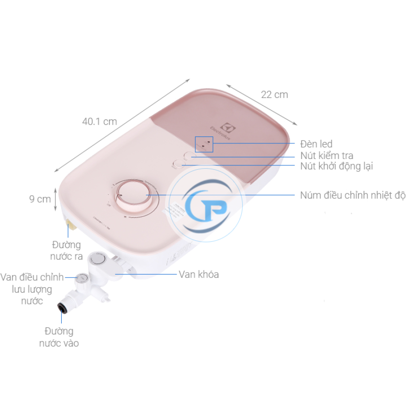 Máy nước nóng trực tiếp Electrolux 4500W EWE451LB-DPX2