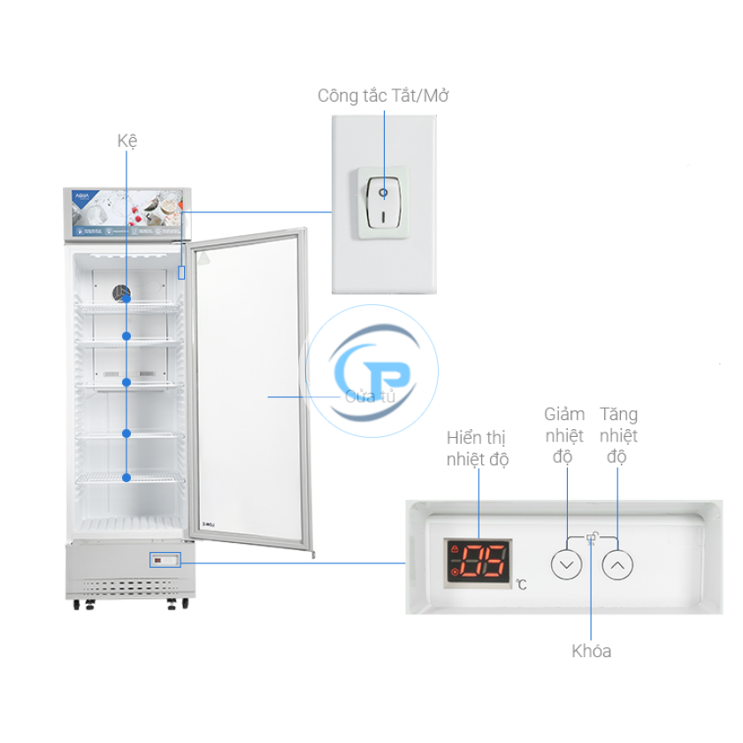 Tủ mát Aqua 320 lít AQS-AF440S