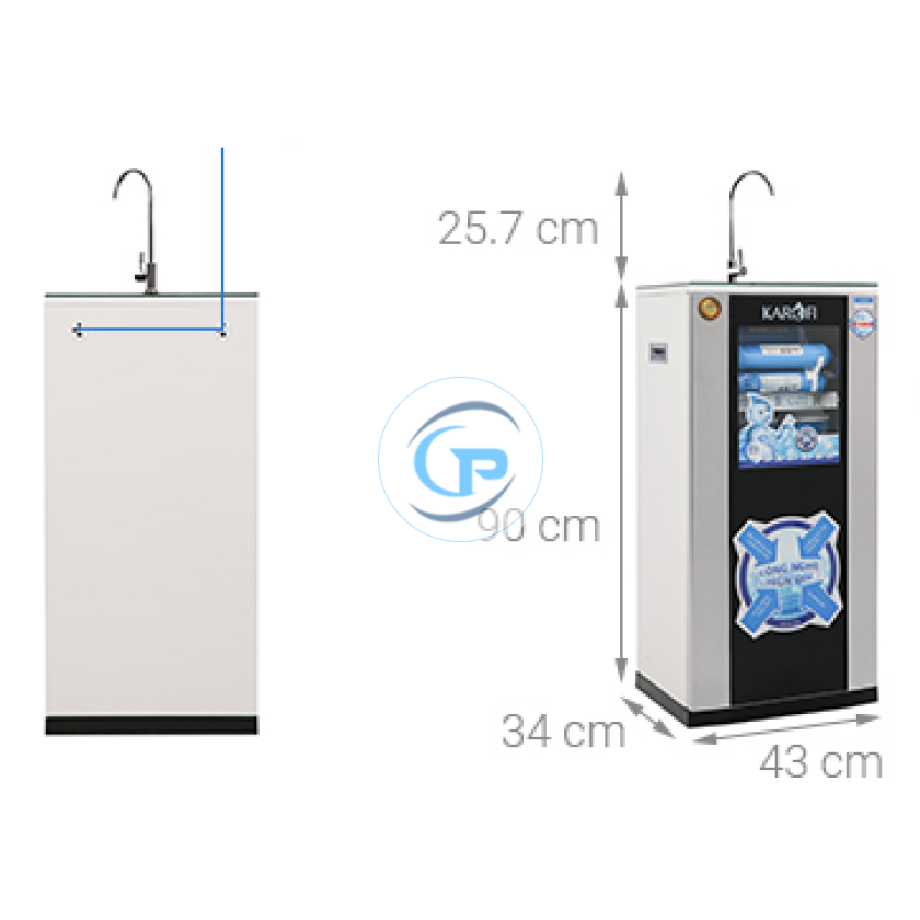Máy lọc nước RO Karofi KSI80-A 8 lõi