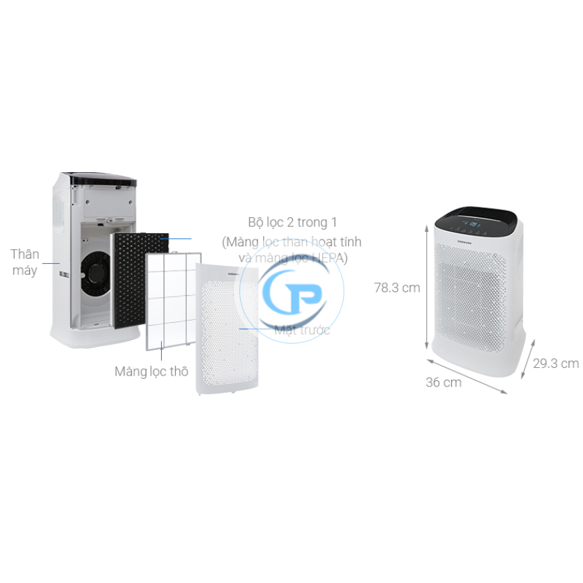 Máy lọc không khí Samsung AX60R5080WD/SV 60W