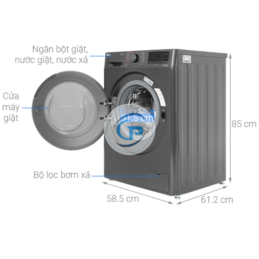 Máy giặt LG AI DD Inverter 9 kg FV1409S4M
