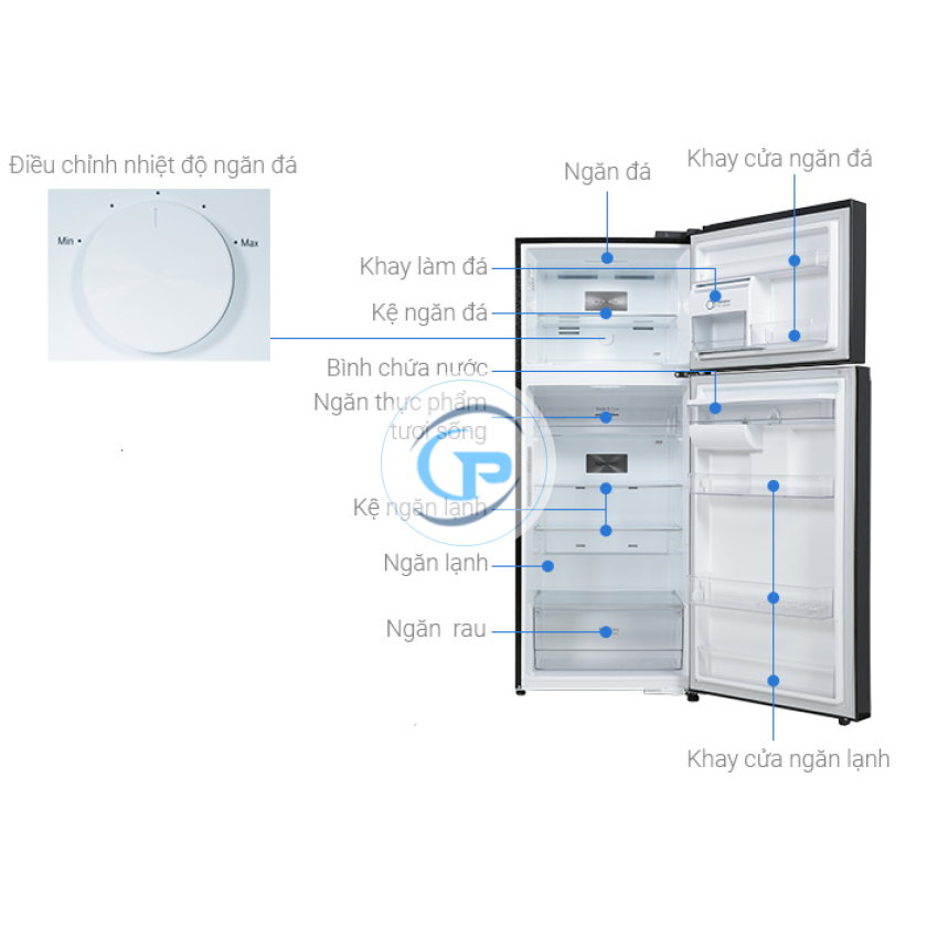 Tủ Lạnh LG Smart Inverter 394 Lít GN-D392PSA