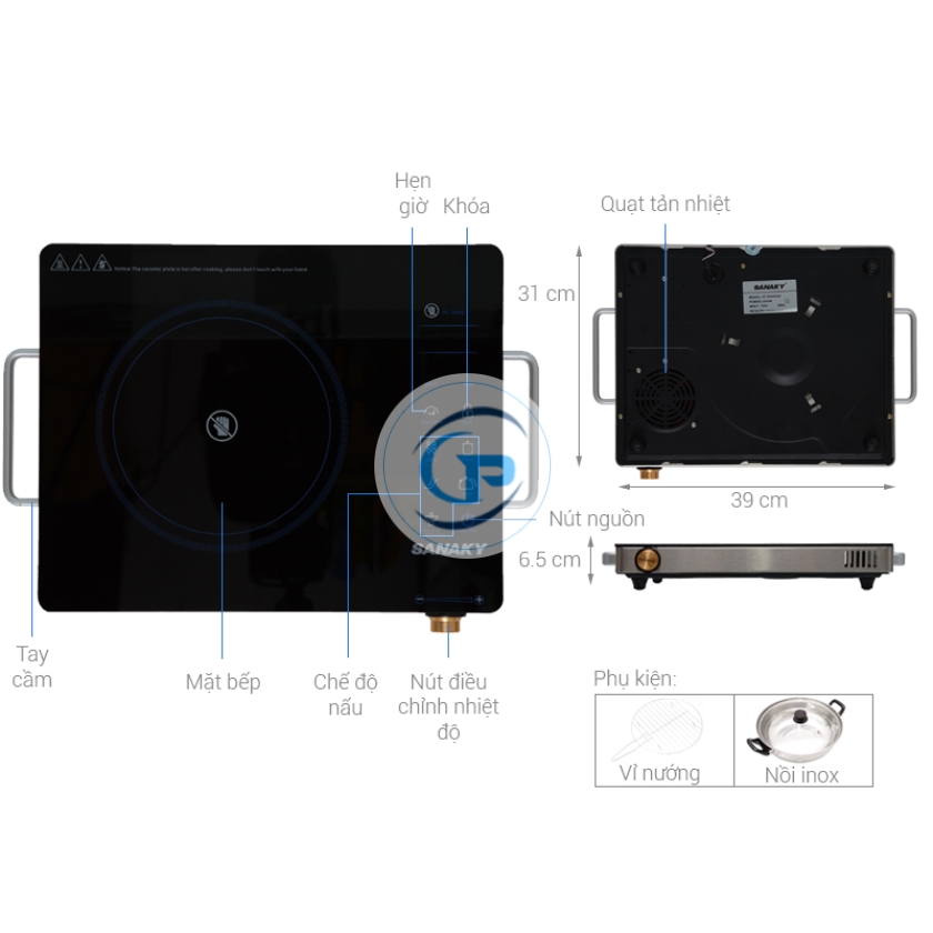 Bếp hồng ngoại Sanaky SNK-2524HGN