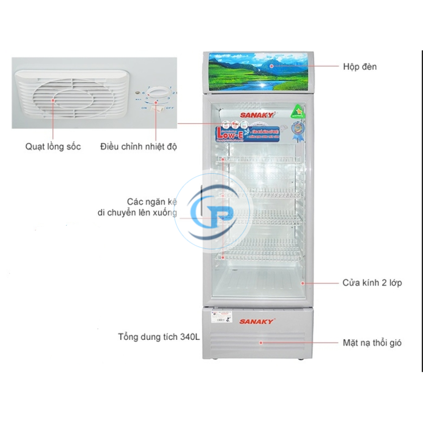 Tủ mát Sanaky 340 lít VH-408KL