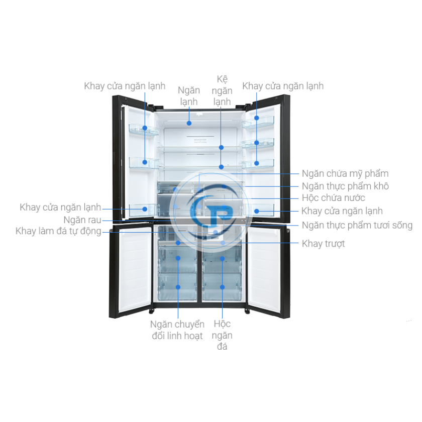 Tủ lạnh Hitachi Inverter Multi Door R-WB640PGV1 GCK 569 lít