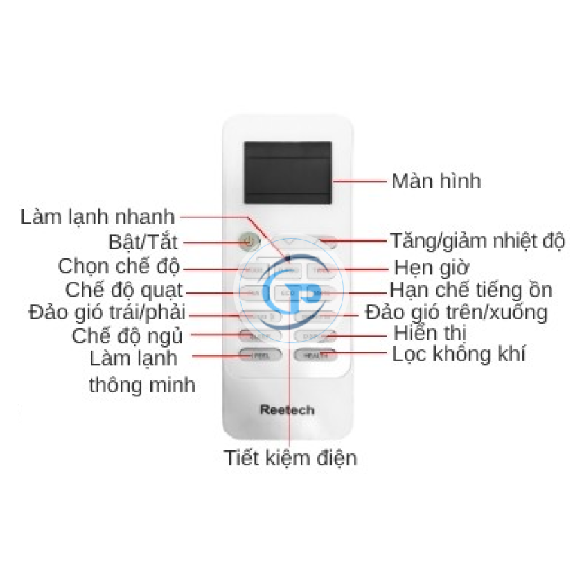 Máy lạnh treo tường Reetech RT9-TB-BT-1.0hp