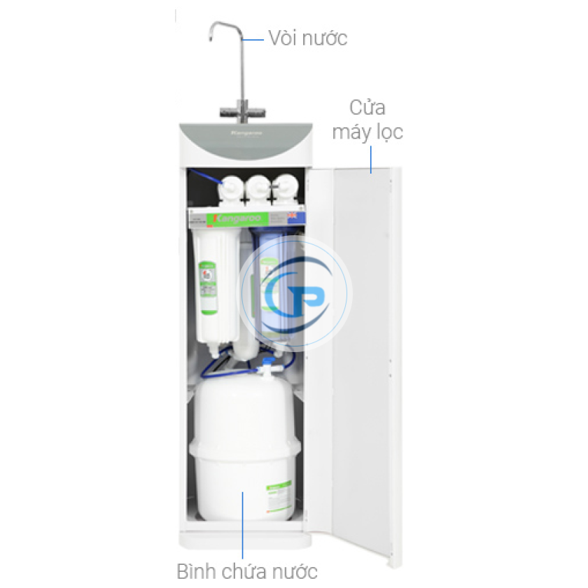 Máy lọc nước RO Hydrogen Kangaroo KG100HD2 8 lõi