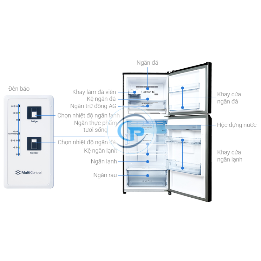 Tủ Lạnh Panasonic Inverter 326 Lít NR-TL351GPKV