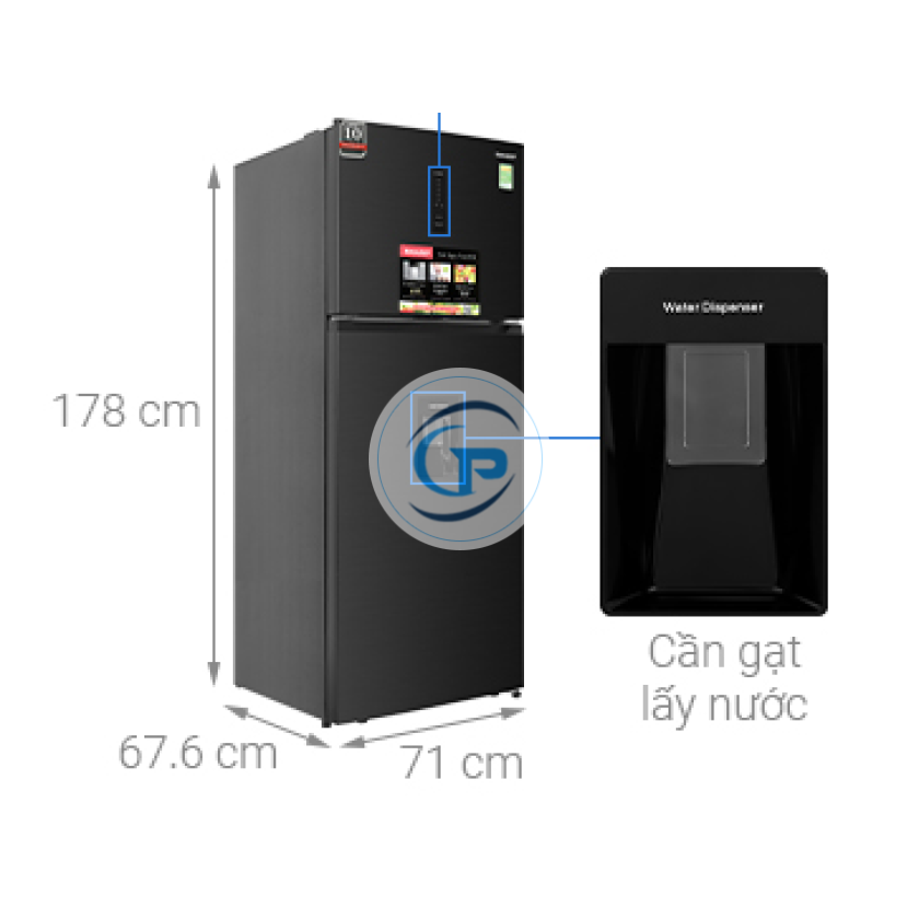 Tủ Lạnh Sharp Inverter 417 Lít SJ-X417WD-DG