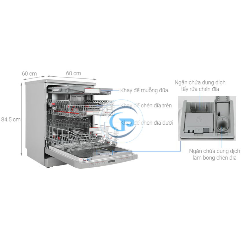 Máy rửa chén độc lập Bosch SMS8YCI01E
