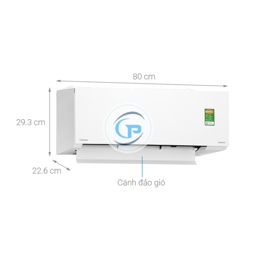 Máy lạnh treo tường Toshiba RAS-H10E2KCVG-V Inverter-1.0hp