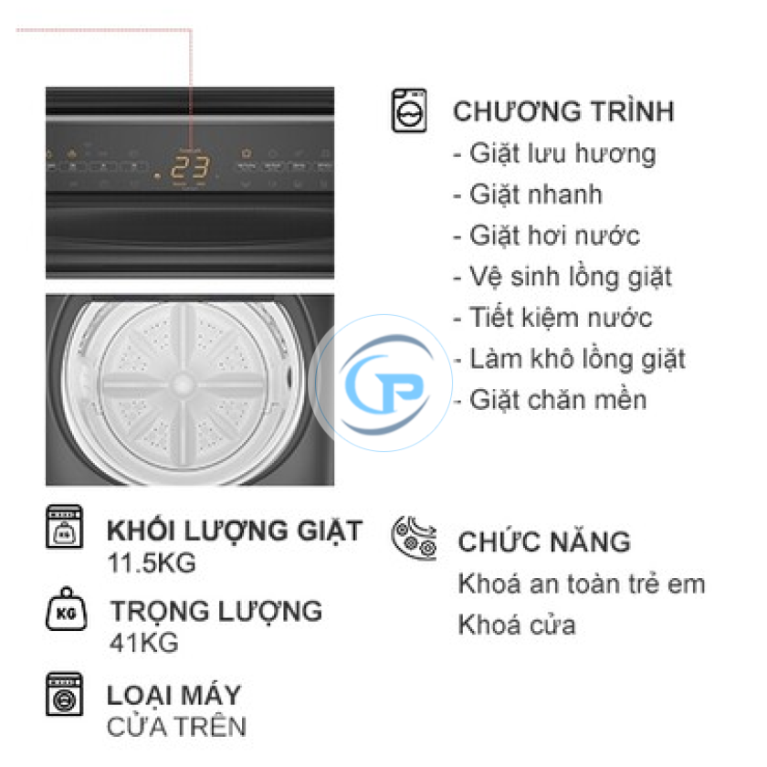 Máy Giặt Panasonic Inverter NA-FD115W3BV 11.5 Kg